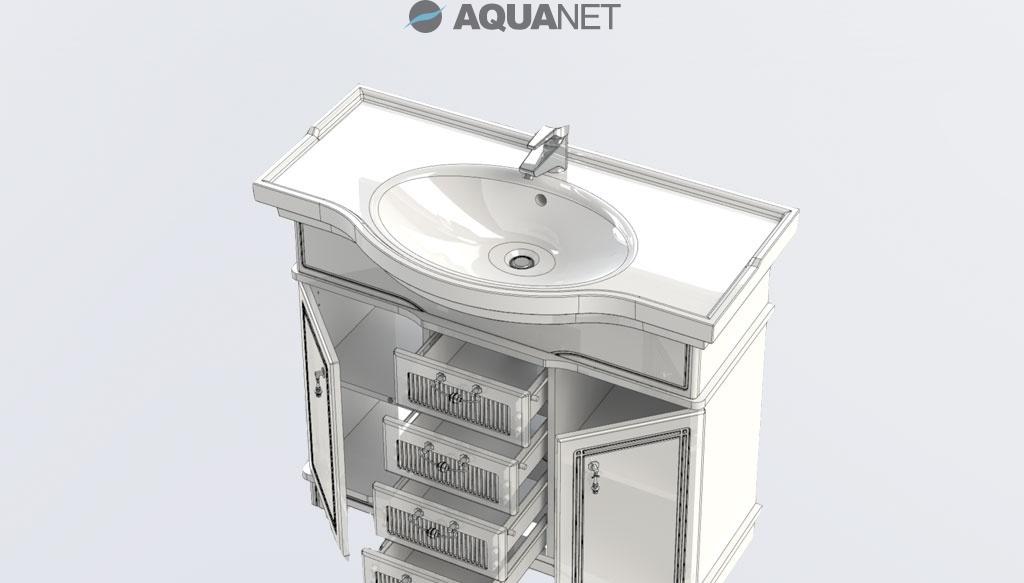 Aquanet Луис, Тумба для раковины, 00172698