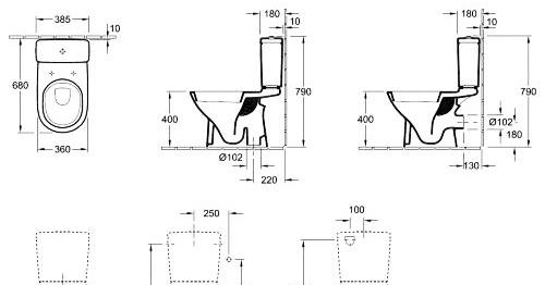 Villeroy&Boch Legato, сиденья и крышки, 9M38S101