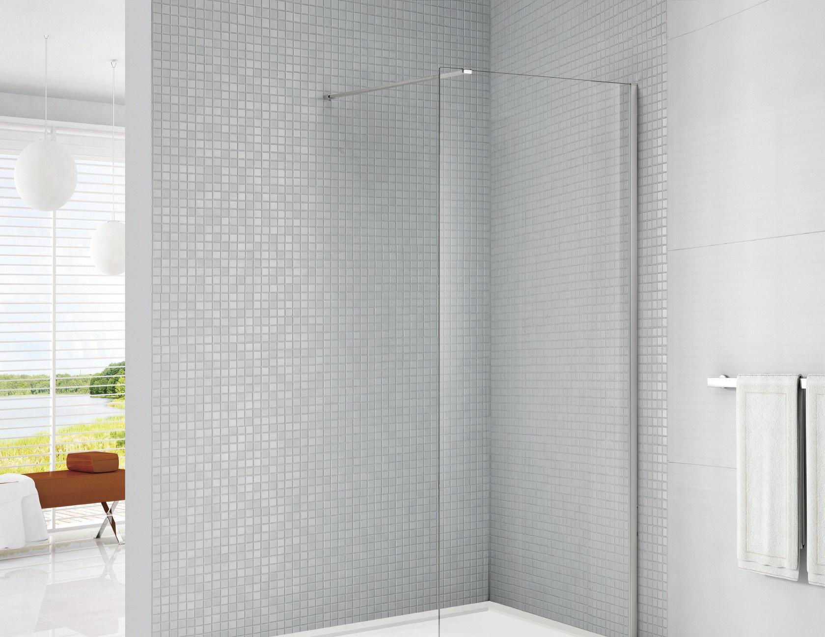 Душевая перегородка - Cezares, Liberta, 90x195 см, LIBERTA-L-1-90-C-Cr