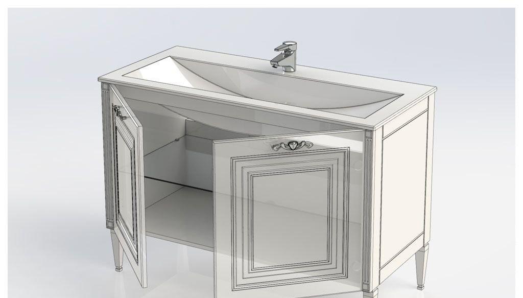 Aquanet Паола, Тумба с раковиной, 00213046