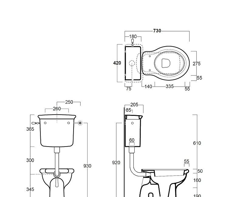 Simas Lante, Унитаз приставной, LA01bi