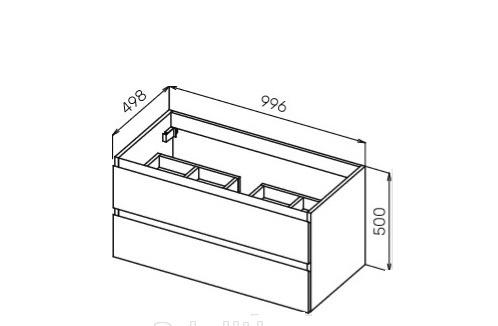 Cezares Molveno, Тумба для раковины, MOLVENO-100-2C-SO-LG