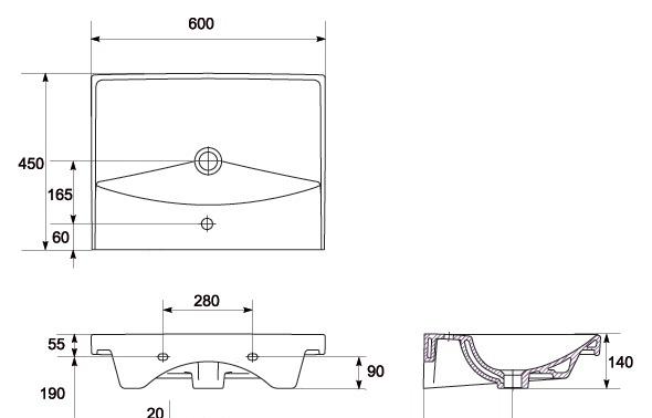 Aquanet Палермо, Комплект (гарнитур), UM-CIT60/1 / S-UM-CIT60/1-w
