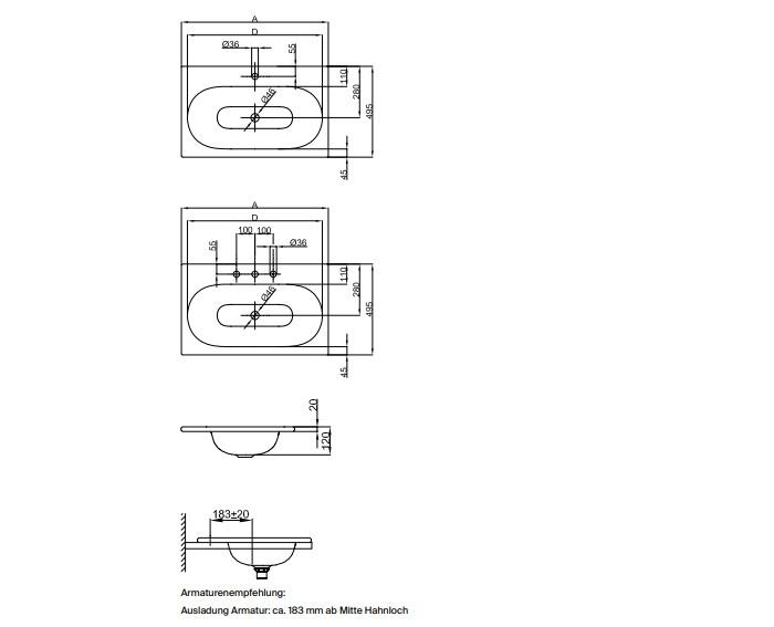 Bette Comodo, Раковина, A216-000 HLW1