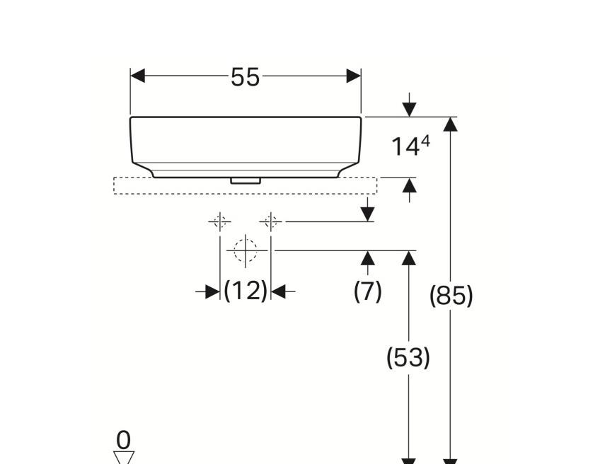 Geberit Variform, Раковина, 500.774.01.2