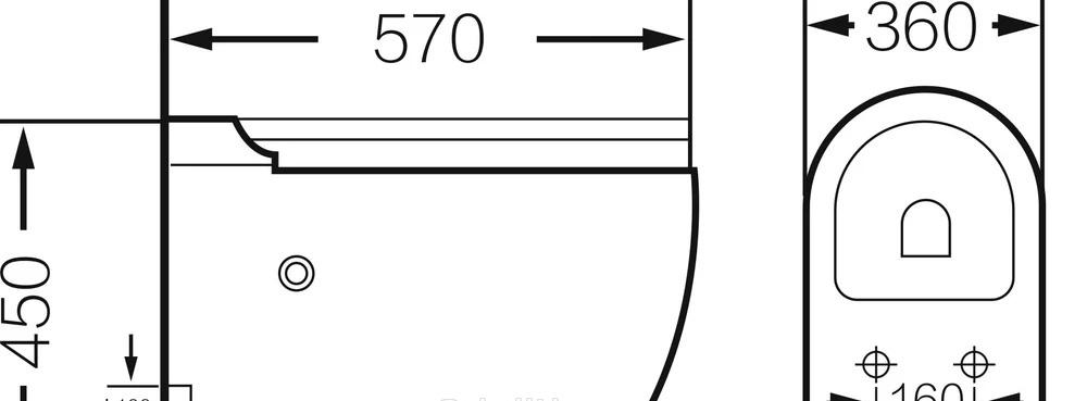 Grossman Impuls, Унитаз приставной, GR-PR-5502