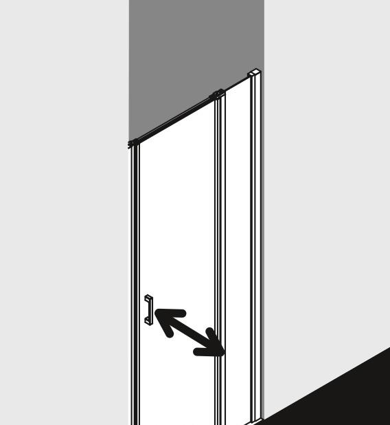 Душевая дверь - Kermi, Cada XS, 100x200 см, CK1KR10020VPK