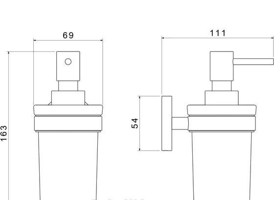 Aquatek Европа, Дозатор для жидкого мыла, AQ4105MB
