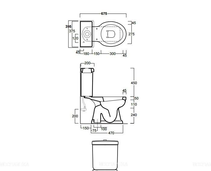 Simas Londra, Унитаз компакт, IS110151.DX77C1700