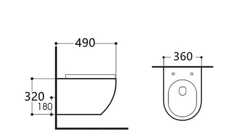 Aquatek Европа, Унитаз подвесной, AQ1900-00