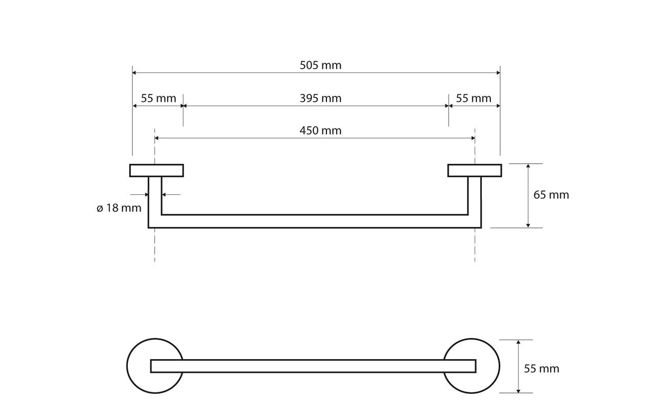Bemeta Dark, Полотенцедержатель, 104204020