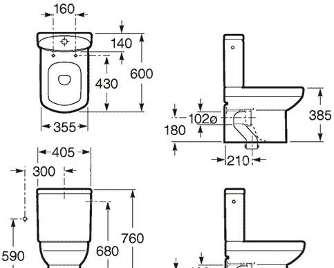Roca Dama Senso Compacto, сиденья и крышки, ZRU9000041