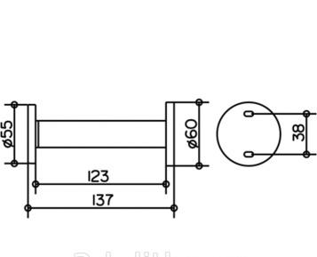 Keuco Edition 300, Держатель для запасных рулонов, 30063010000