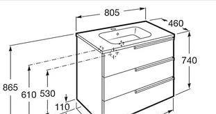 Roca Victoria Nord, Тумба для раковины, ZRU9302835