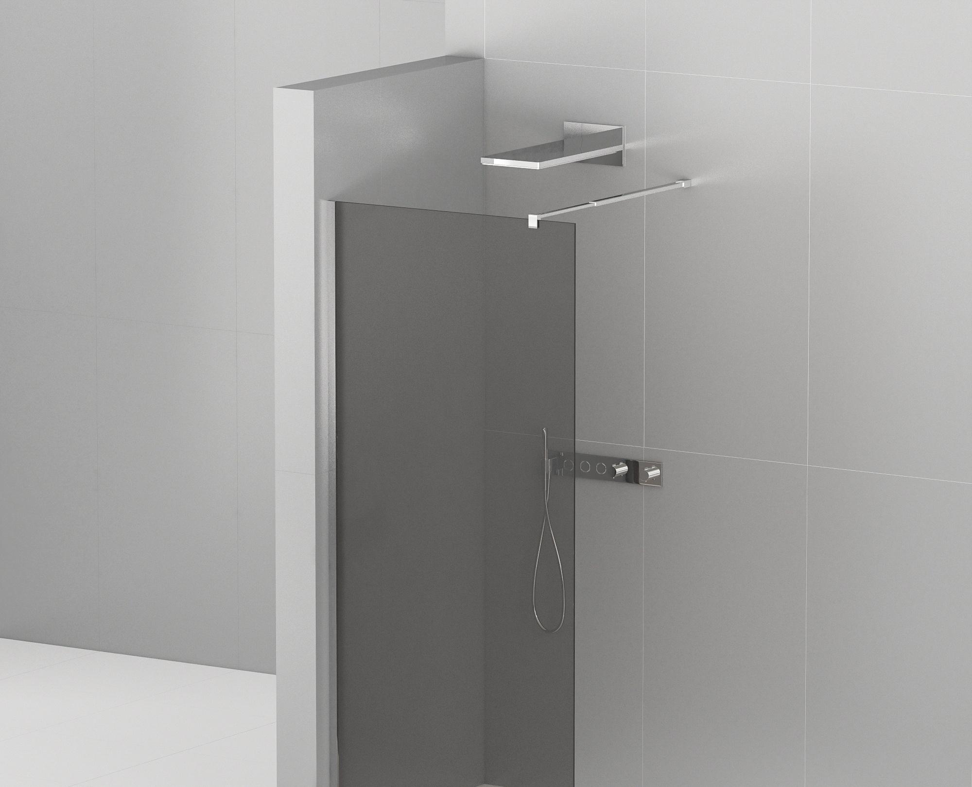 Душевая перегородка - Cezares, Liberta, 100x195 см, LIBERTA-L-1-100-GR-Cr