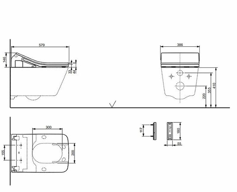 Toto SP, Унитаз подвесной, CW522ERY