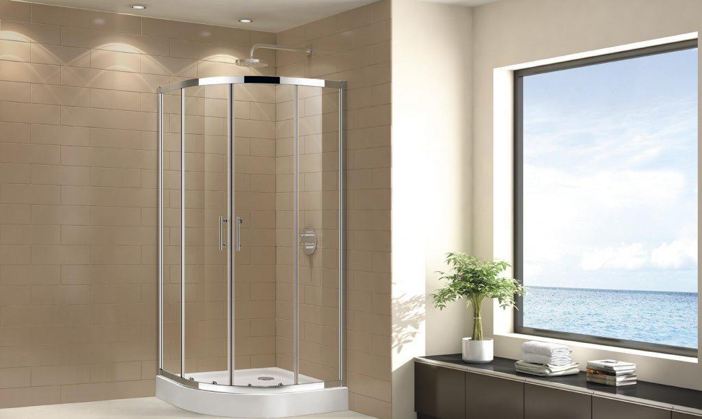 Душевой уголок - Cezares, Eco, 90x90x190 см, ECO-O-R-2-90-C-Cr / ECO-R-2-90-C-Cr