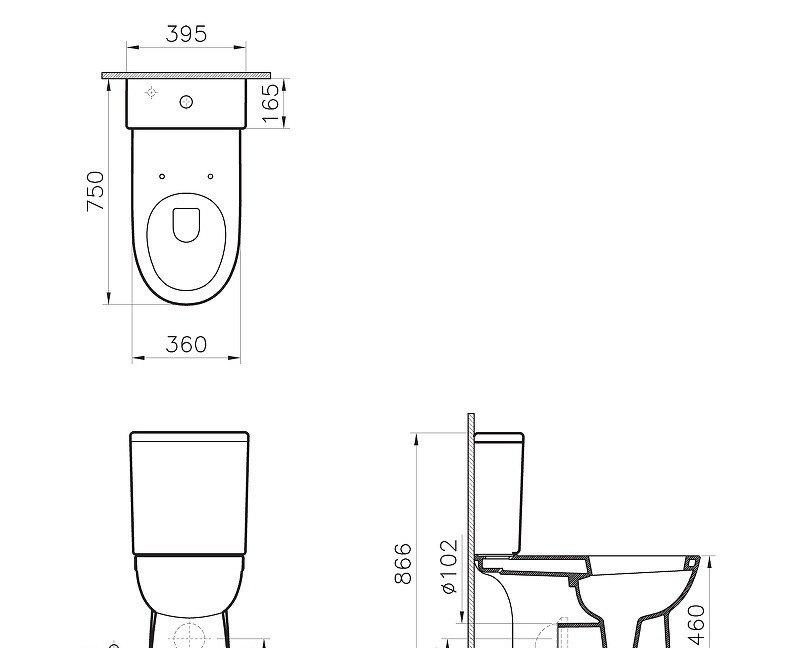 Vitra Conforma, Унитаз компакт, 9832B003-7204