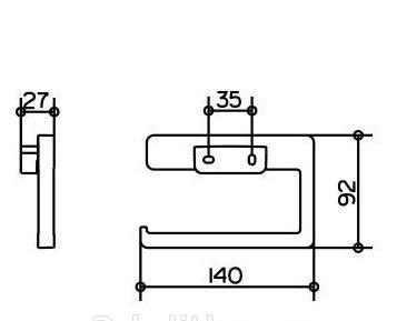 Keuco Moll, Держатель туалетной бумаги, 12762010000 / 12762 010000