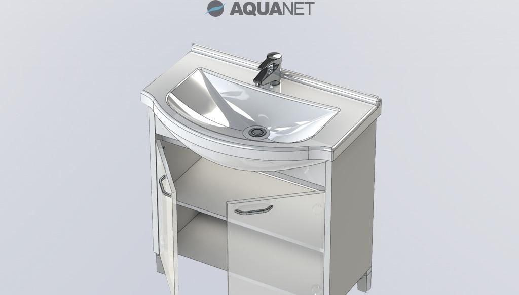 Aquanet Донна, Тумба с раковиной, 1WH109653 / 1.WH10.9.653