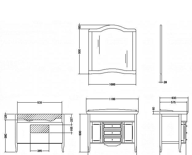Cezares Paolina-Due Classico, Тумба для раковины, PA-DUE02.03