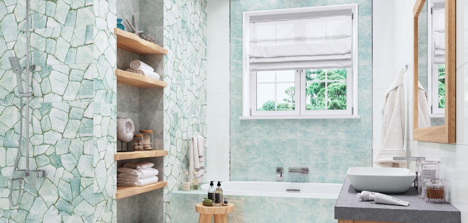 Картинка Delacora Amazonit, Настенная плитка, 25.3x75 см