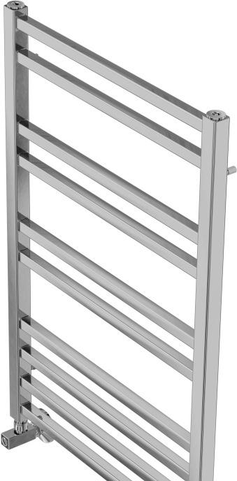 Полотенцесушитель водяной - Aquatek, Альтаир, 9x50x80 см, AQ KK1080CH