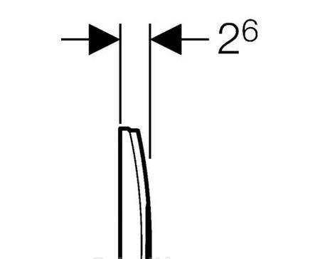 Система инсталляции (комплект) - Geberit, Duofix, 12x50x112 см, 458.122.21.1 / Платтенбау 458.122.21.1