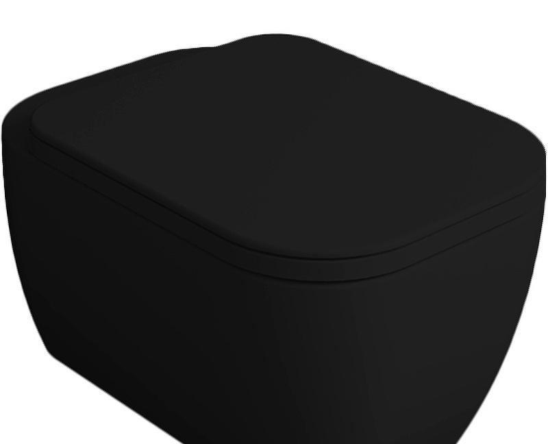 Simas Henges, Унитаз подвесной, HE18 nero matt