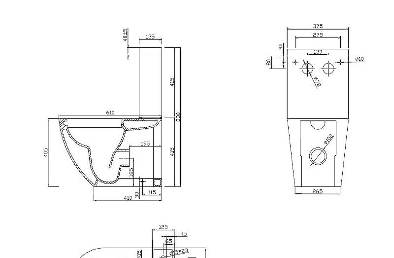 Cezares Stylus, Унитаз компакт, CZR-152-CPR