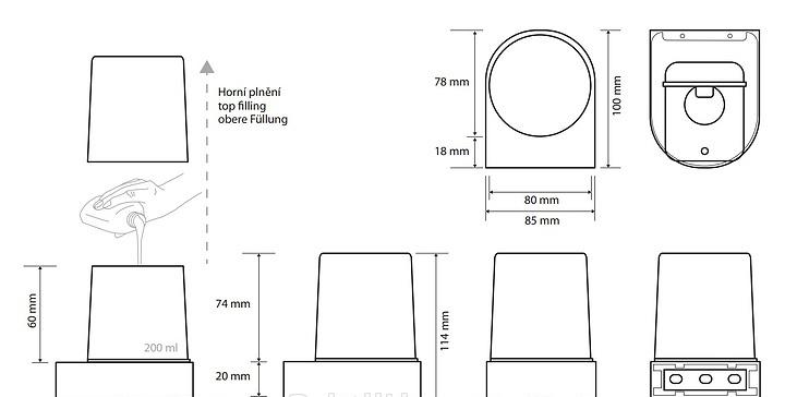 Bemeta Dark, Дозатор для жидкого мыла, 104309320
