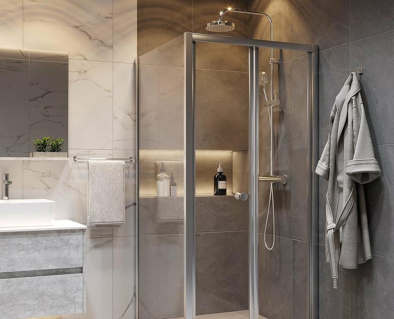 Душевой уголок - Grossman, Alba, 90x90x190 см, GR-9090Ad