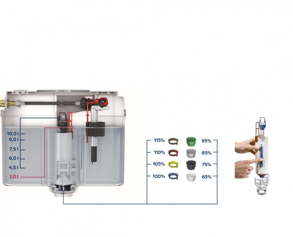 Инсталляция для унитаза - Tece, Teceprofil, 16x50x115.3 см, 9300344