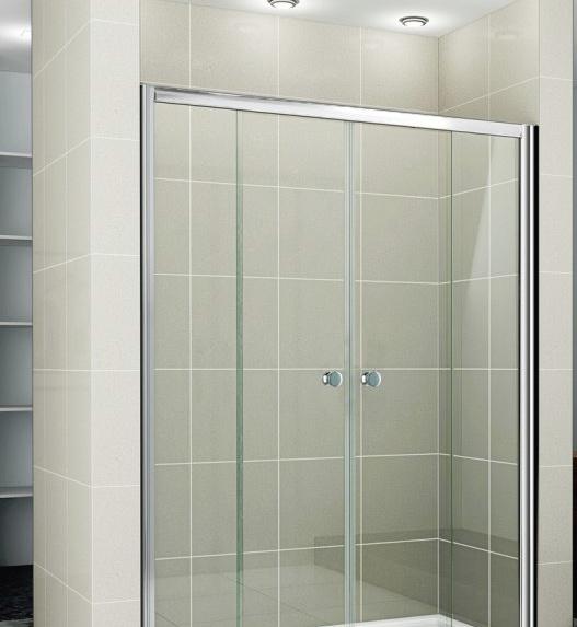 Душевая дверь - Cezares, Pratico, 190x185 см, PRATICO-BF-2-190-C-Cr