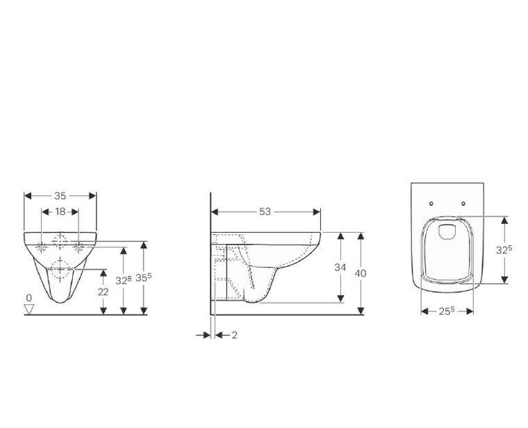 Geberit Selnova, Унитаз подвесной с инсталляцией и кнопкой, 458.121.SE.1