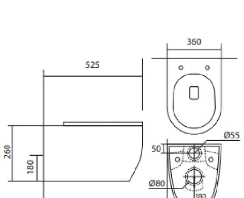 Aquatek Европа, Унитаз подвесной, AQ1106L-00
