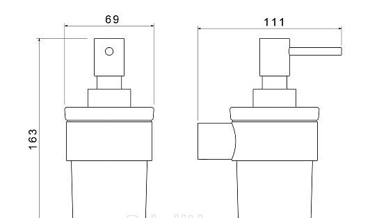 Aquatek Лира, Дозатор для жидкого мыла, AQ4405MB