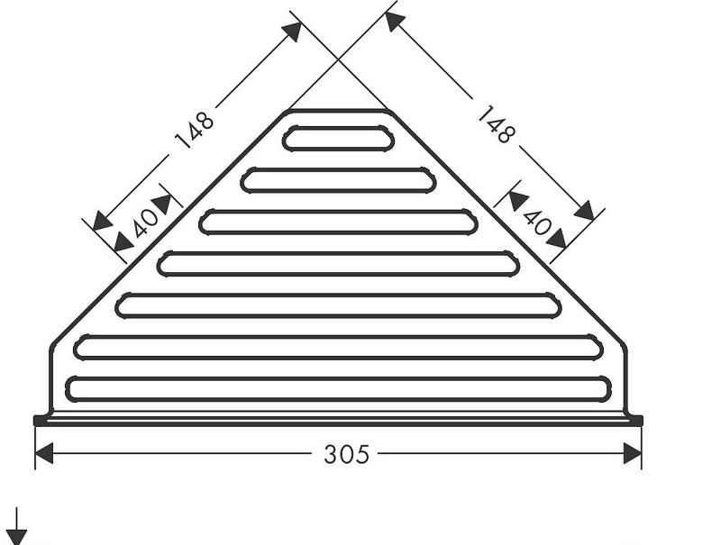Hansgrohe AddStoris, Полка, 41741000