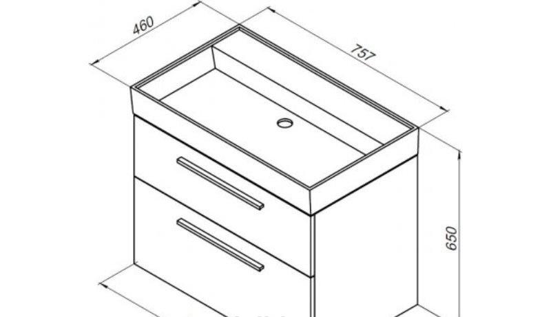 Aquanet Nova, Тумба для раковины, 00249918