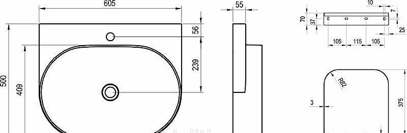 Ravak Yard, Раковина, XJX01260002