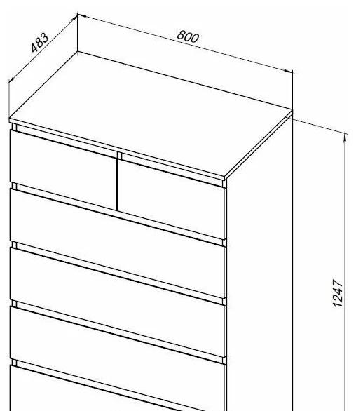 Aquanet Сканди, Комод, 302546 / 00302546