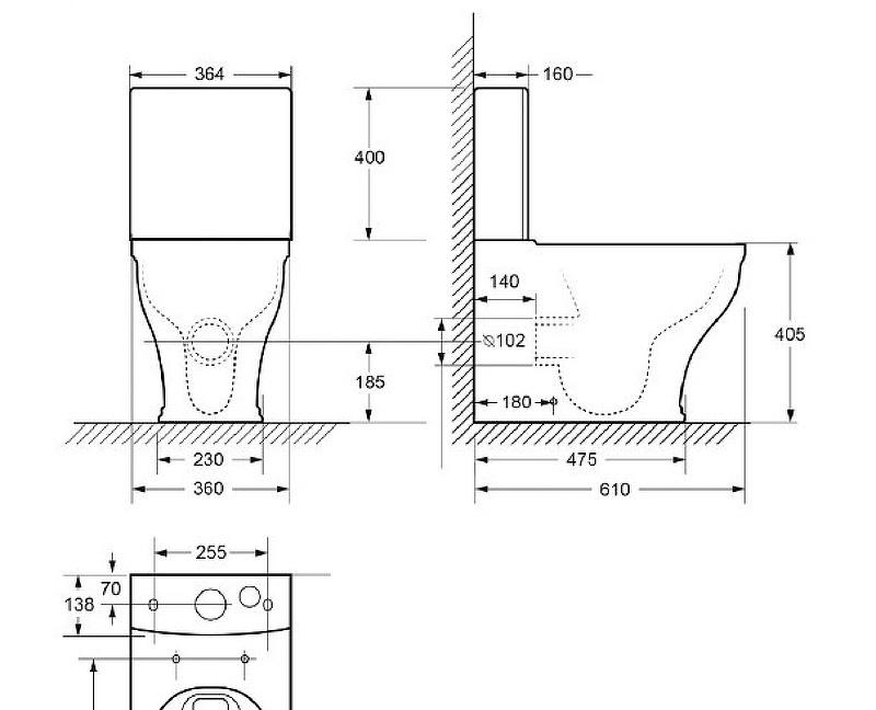 Cezares Giubileo, Унитаз компакт, CZR-165-CPR/CZR-6045-SC