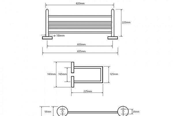 Bemeta Omega, Полотенцедержатель, 104205102