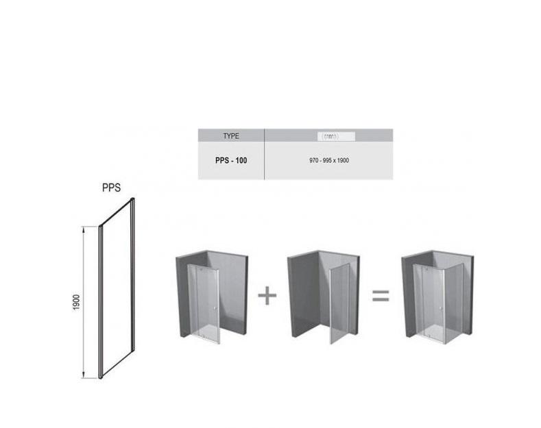 Боковая стенка - Ravak, Pivot, 100x190 см, 90GA0300Z1