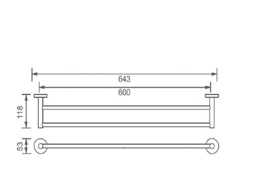 Aquanet без коллекции, Полотенцедержатель, 4524DMB / 00241918