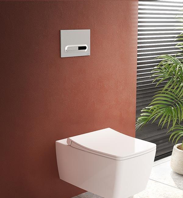 Vitra Metropole, Унитаз подвесной с инсталляцией и кнопкой, 9820B003-7201