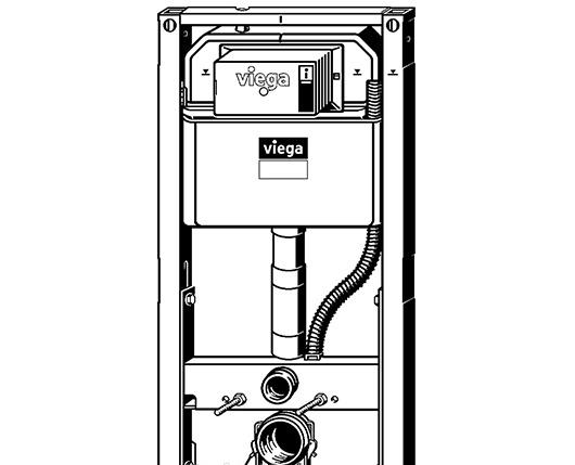Инсталляция для унитаза - Viega, Prevista Dry, 12x50x112 см, 771997