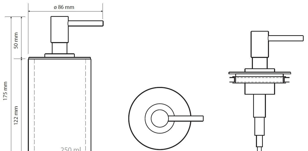 Bemeta Gamma, Дозатор для жидкого мыла, 145709324