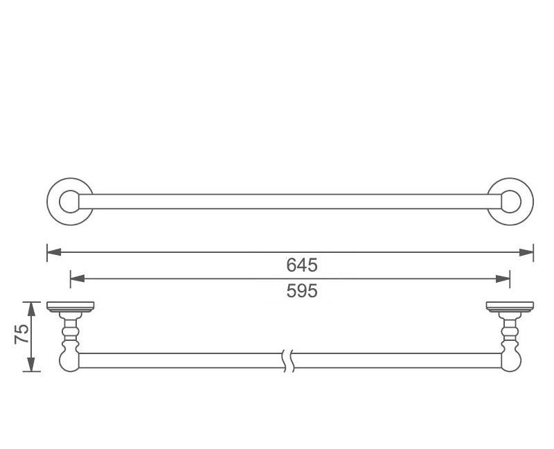 Aquanet 4600, Полотенцедержатель, 00189277