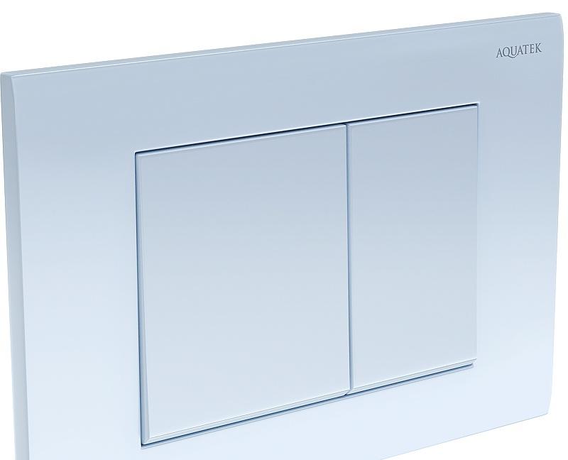 Aquatek Альтаир, Унитаз подвесной с инсталляцией и кнопкой, SET AQUATEK АЛЬТАИР cm-009 4в1